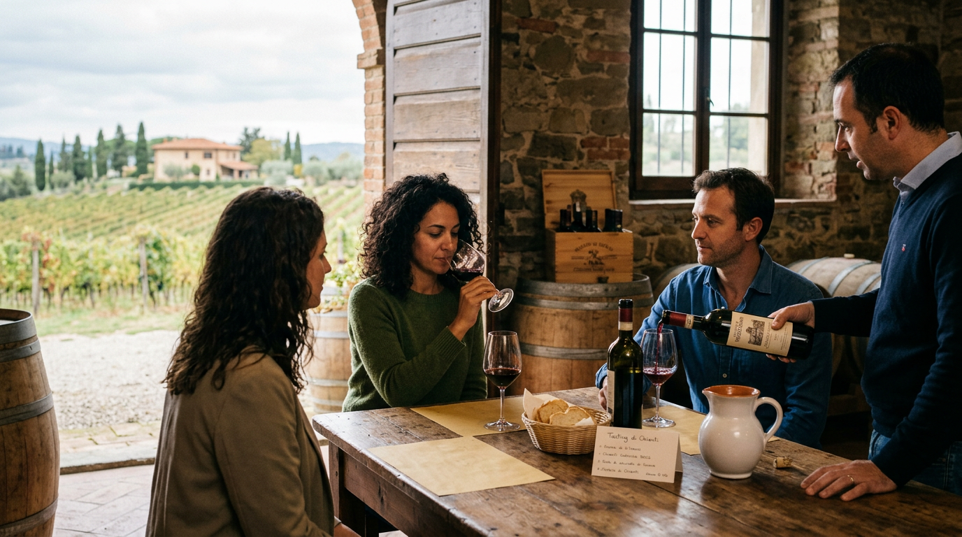 Degustazione vino Chianti: come organizzarla e cosa aspettarsi